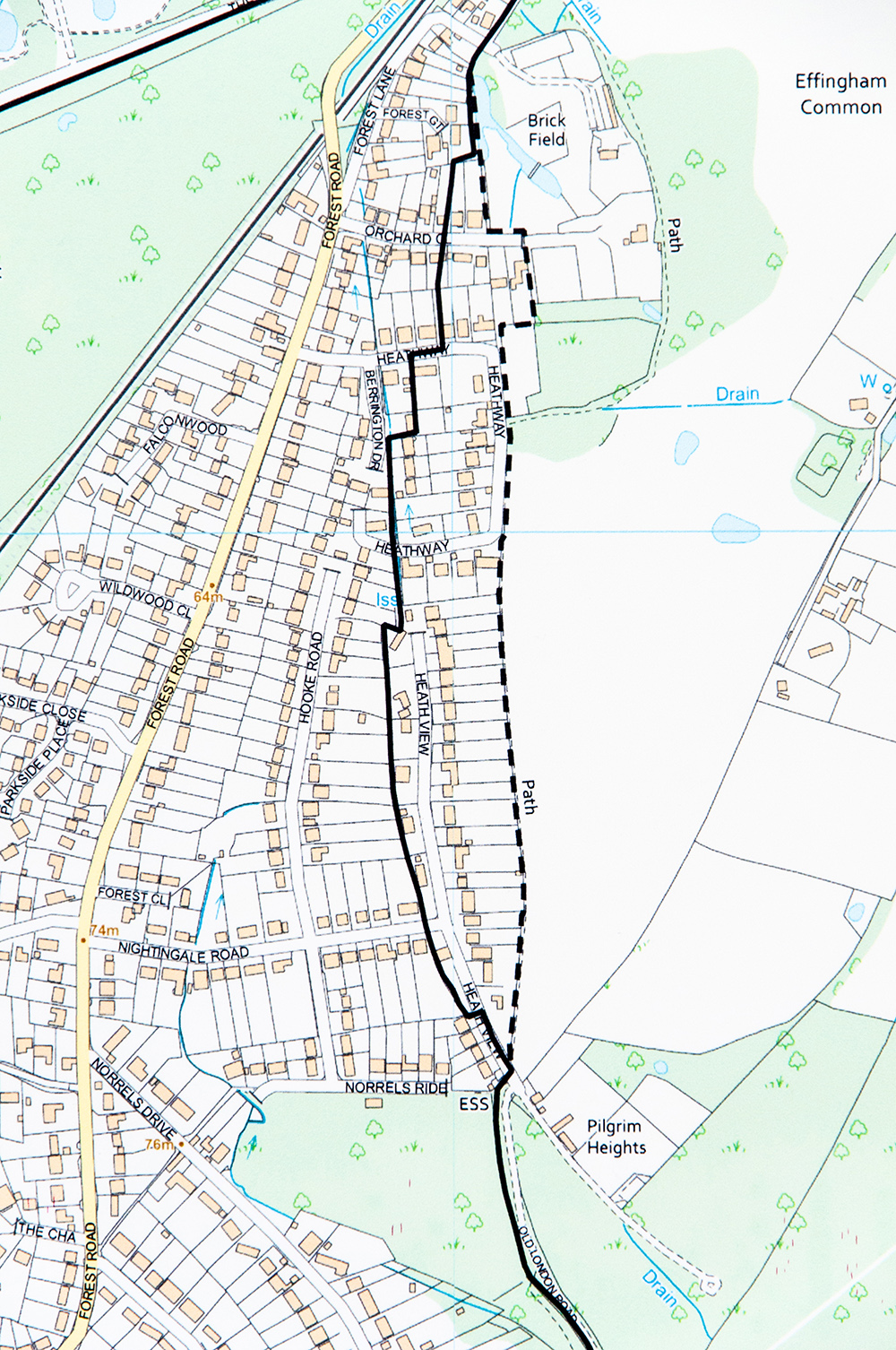 East Horsley Parish Boundary Map