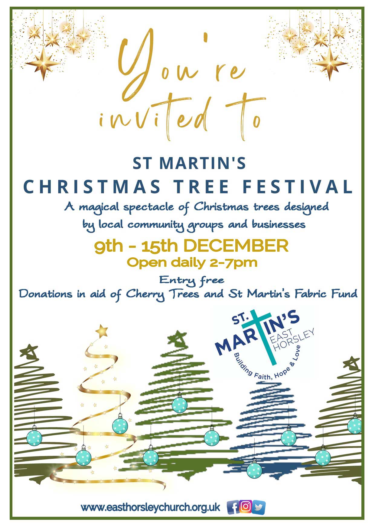 Christmas tree poster 2023